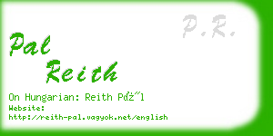 pal reith business card